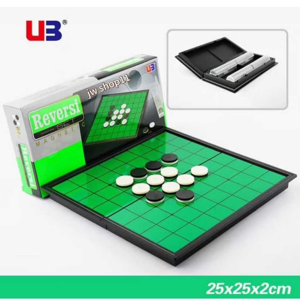 Mainan Othello Game Magnet Reversi Game Magnet