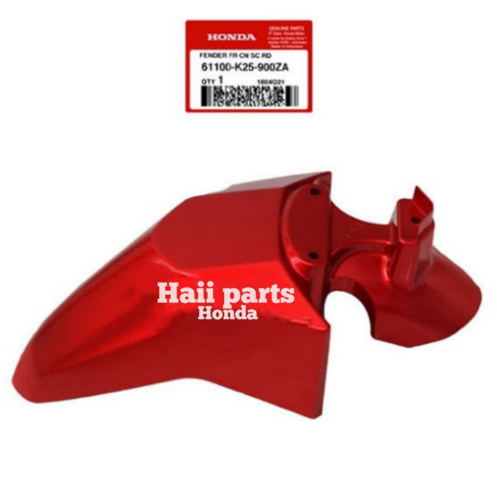 Spakbor depan merah Beat FI Original AHM 61100K25900ZA