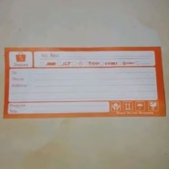 

label resi kertas 1 pcs