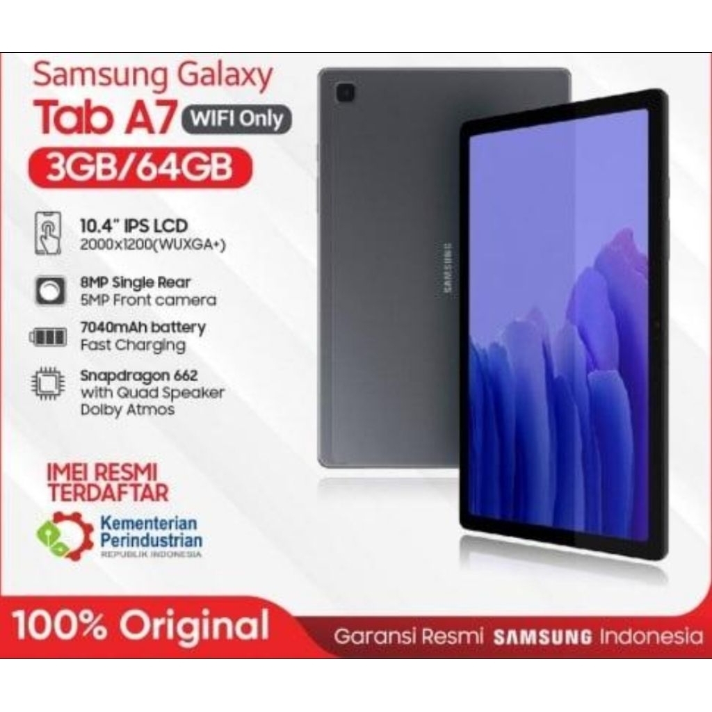 SAMSUNG GALAXY TAB A7 64GB SM T500 WIFI