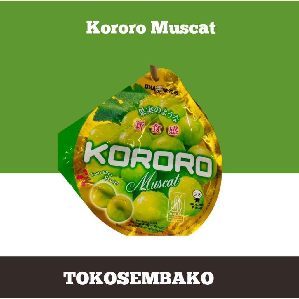 

Kororo Jelly Candy Muscat, Peach, Grape