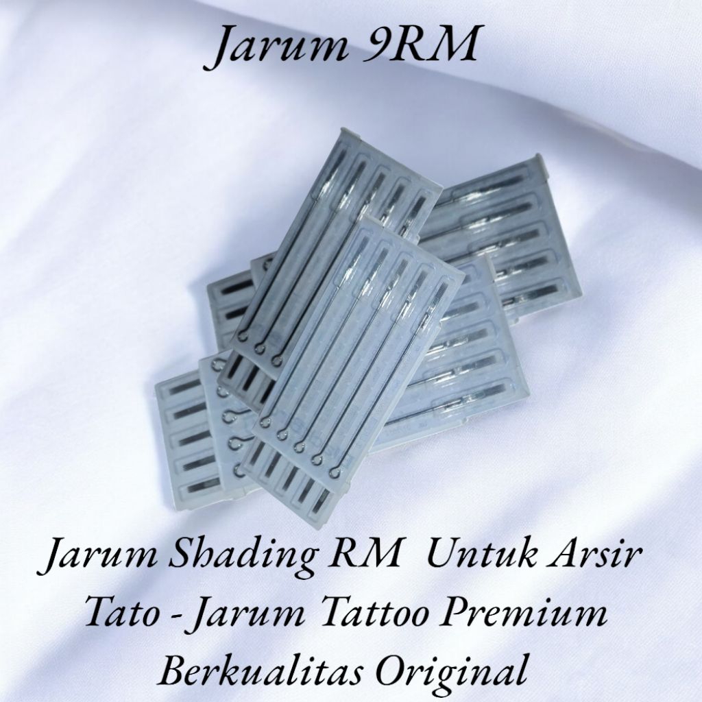 Selembar Jarum 9RM. ntuk Arsir / shading Blok. Isi 5 Batang Untuk Tato - Jarum Tattoo Premium Berkua