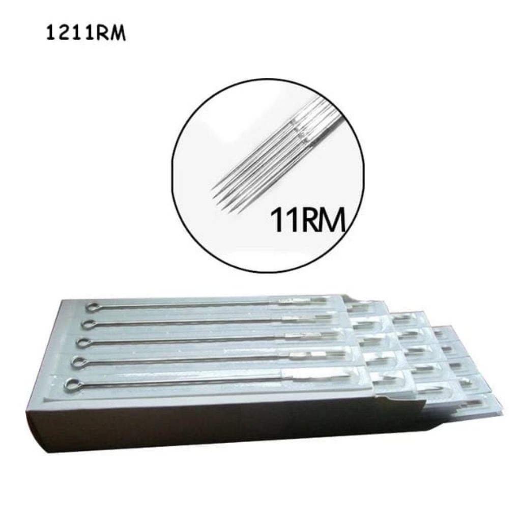 Selembar Jarum 11RM Selembar, Untuk Arsir / shading Blok. Isi 5 Batang Untuk Tato - Jarum Tattoo Pre