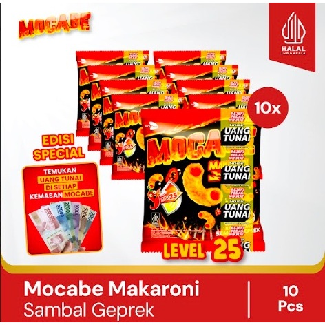 

Mocabe - Sambal Geprek - Small Pack - 1 renceng (10 pcs ) - 24gr