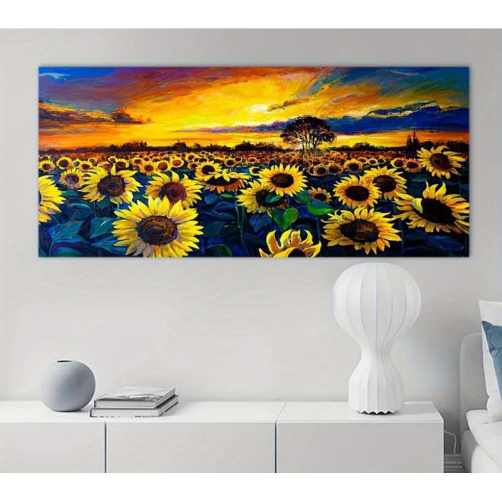 Hiasan Dinding Lukisan Bunga Matahari/Sun Flower