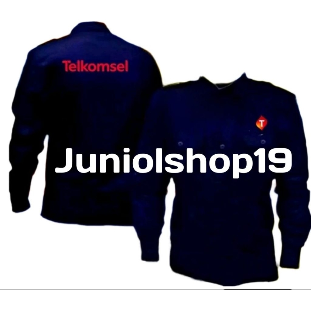 KEMEJA TELKOMSEL/BAJU TELKOMSEL BORDIR
