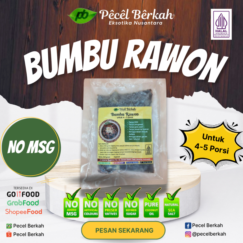 

Bumbu Rawon Frozen - NO MSG - Bumbu Instan