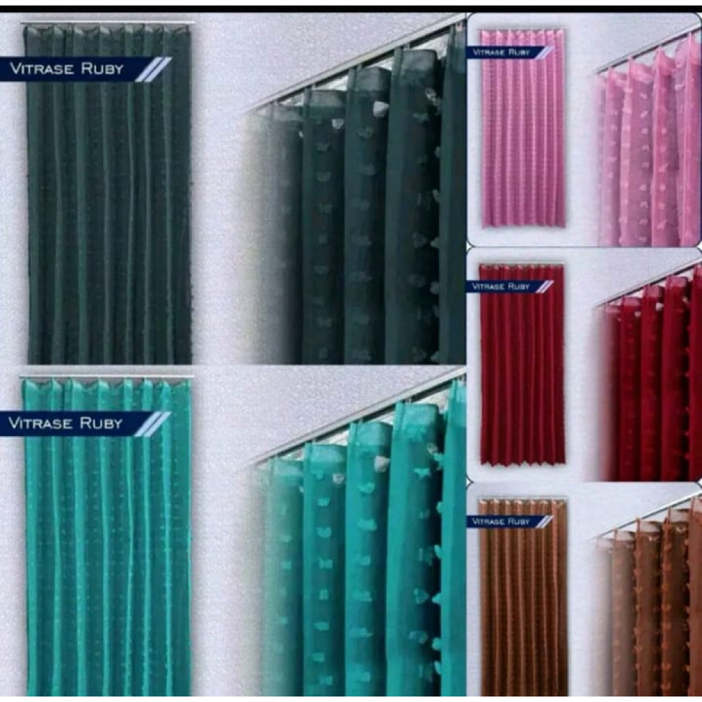 Gorden vitrase motif ruby/Gorden vitrase smokring/gorden vitrase cantelan kawat