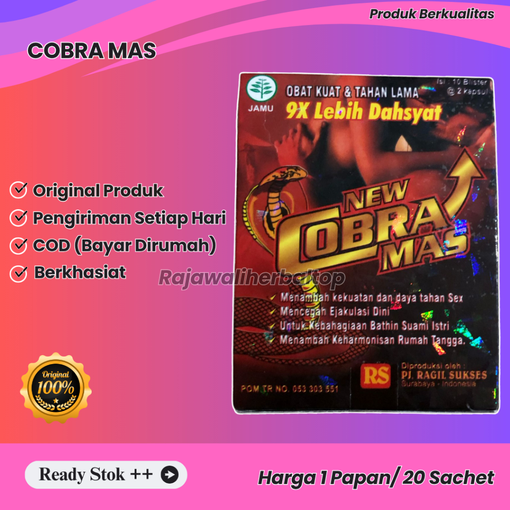 Cobra Mas Kapsul Original 100%
