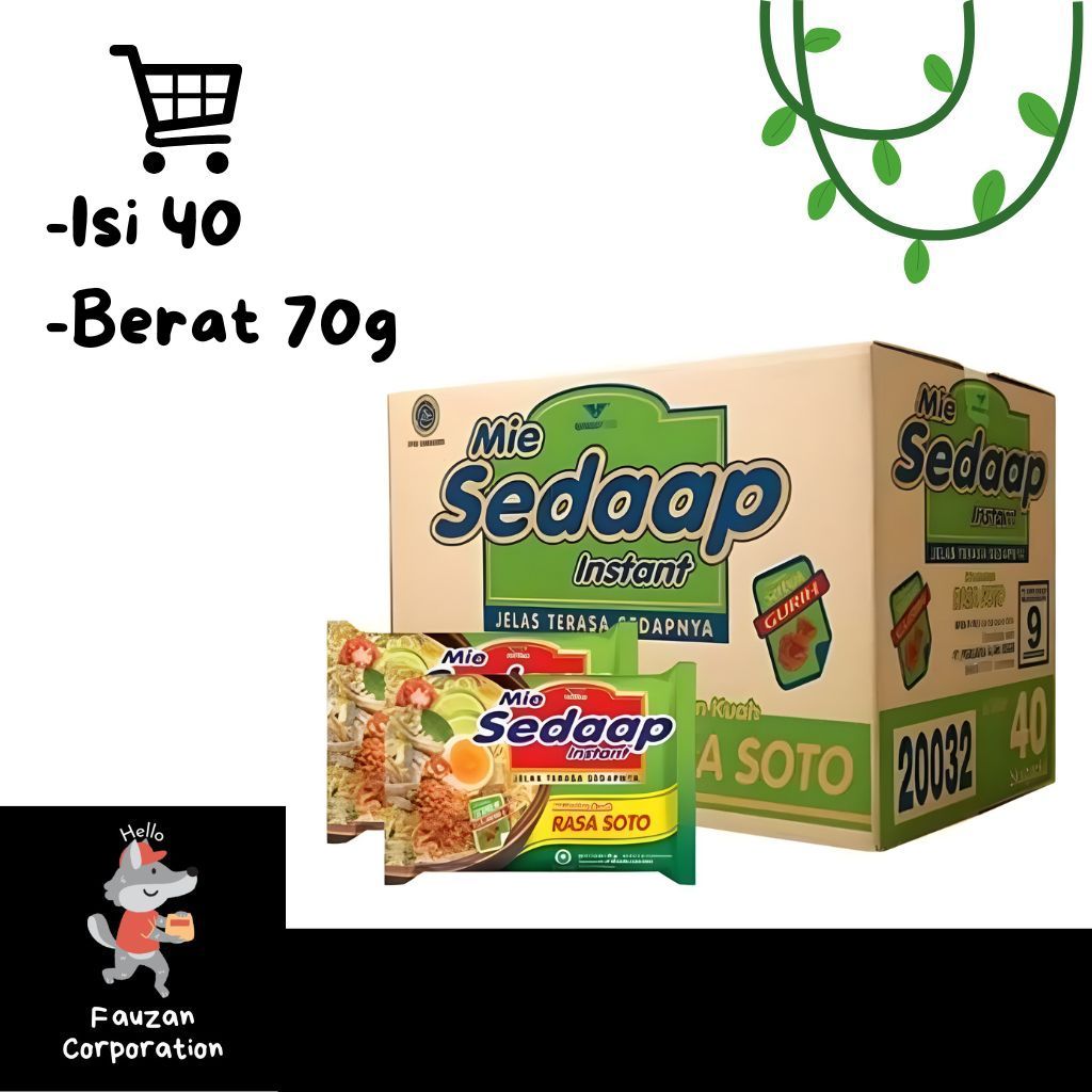 

Mie Sedaap Kuah Soto 1 Dus Isi 40