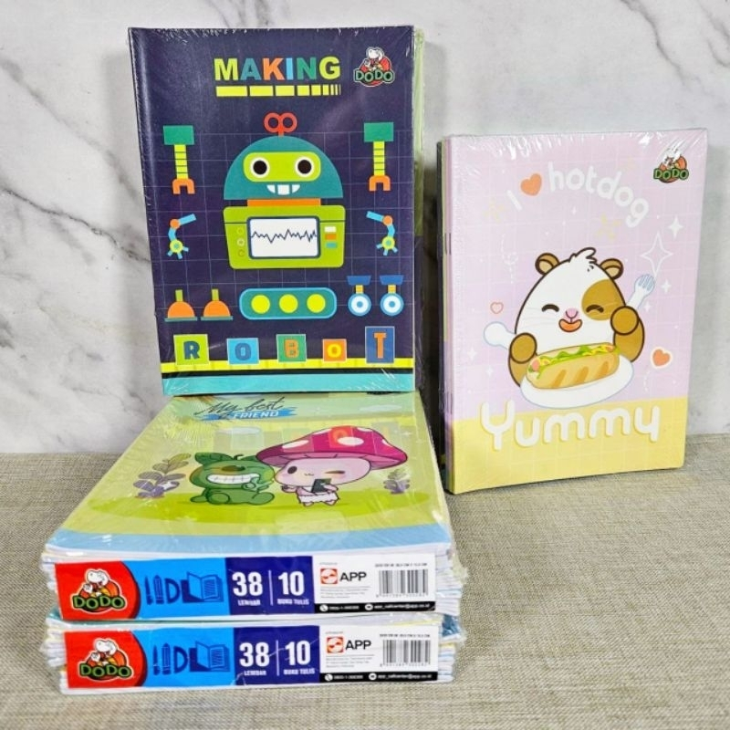 

Buku Tulis DODO 38 Lembar 58 LEMBAR (1 Pack Isi 10 Buku)