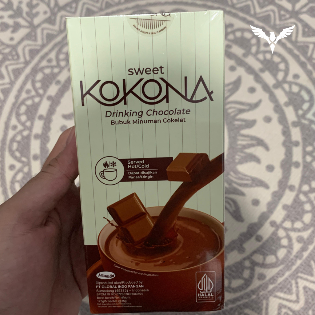 

Sweet KOKONA Chocolate Drink Enak Langsung Seduh / Kokona Coklat 1 Kotak isi 5 Sachet jastiprimbandung hawk