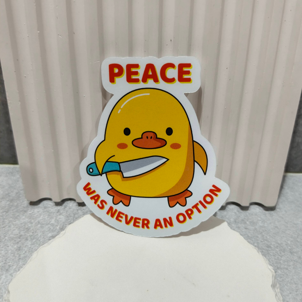 

Stiker Dangerous Duck | Stiker Bebek Lucu Keren | Waterproof Vinyl