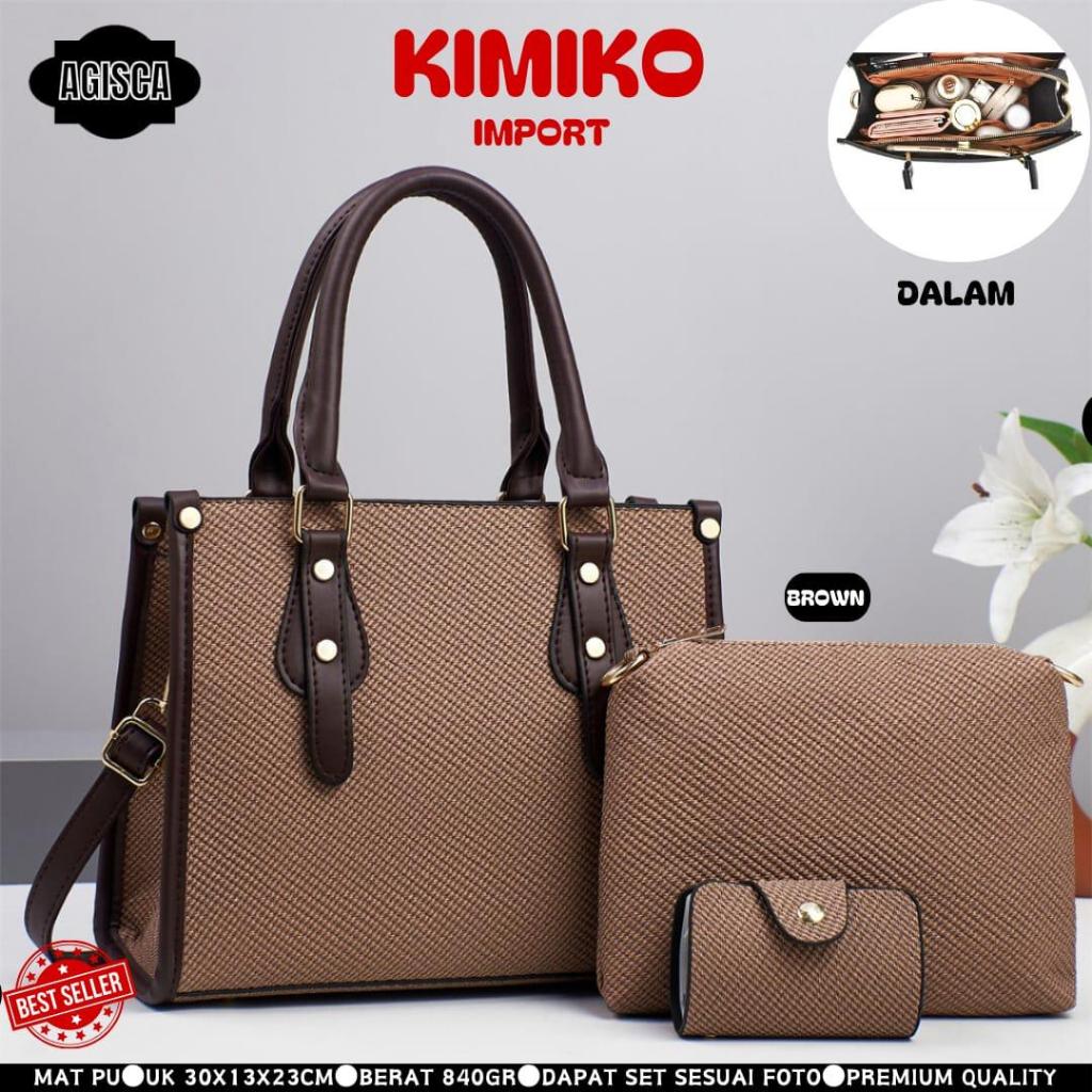 Tas Selempang Wanita Import 3 in 1 Kimiko Tas Selempang Wanita