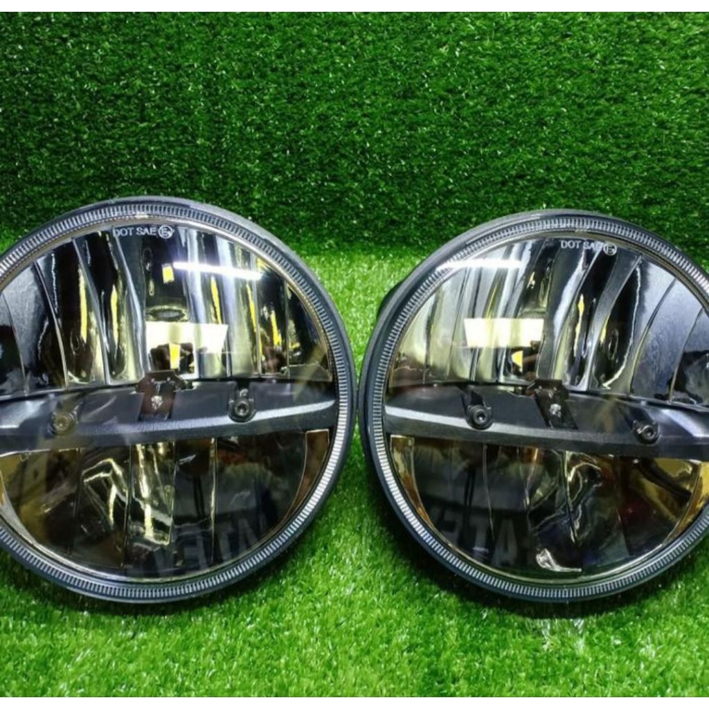 Daymaker Headlamp Trucklite 7inch.Headlamp Jeep 7inch Model Bulat.Headlamp Jeep Hardtop Rubicon Cj d