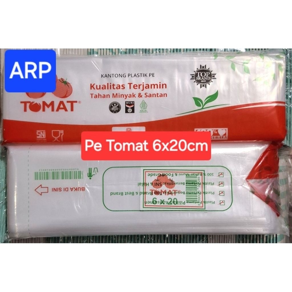 Plastik Pe Tomat 6x20cm/Plastik Es bul Pe 6x20cm