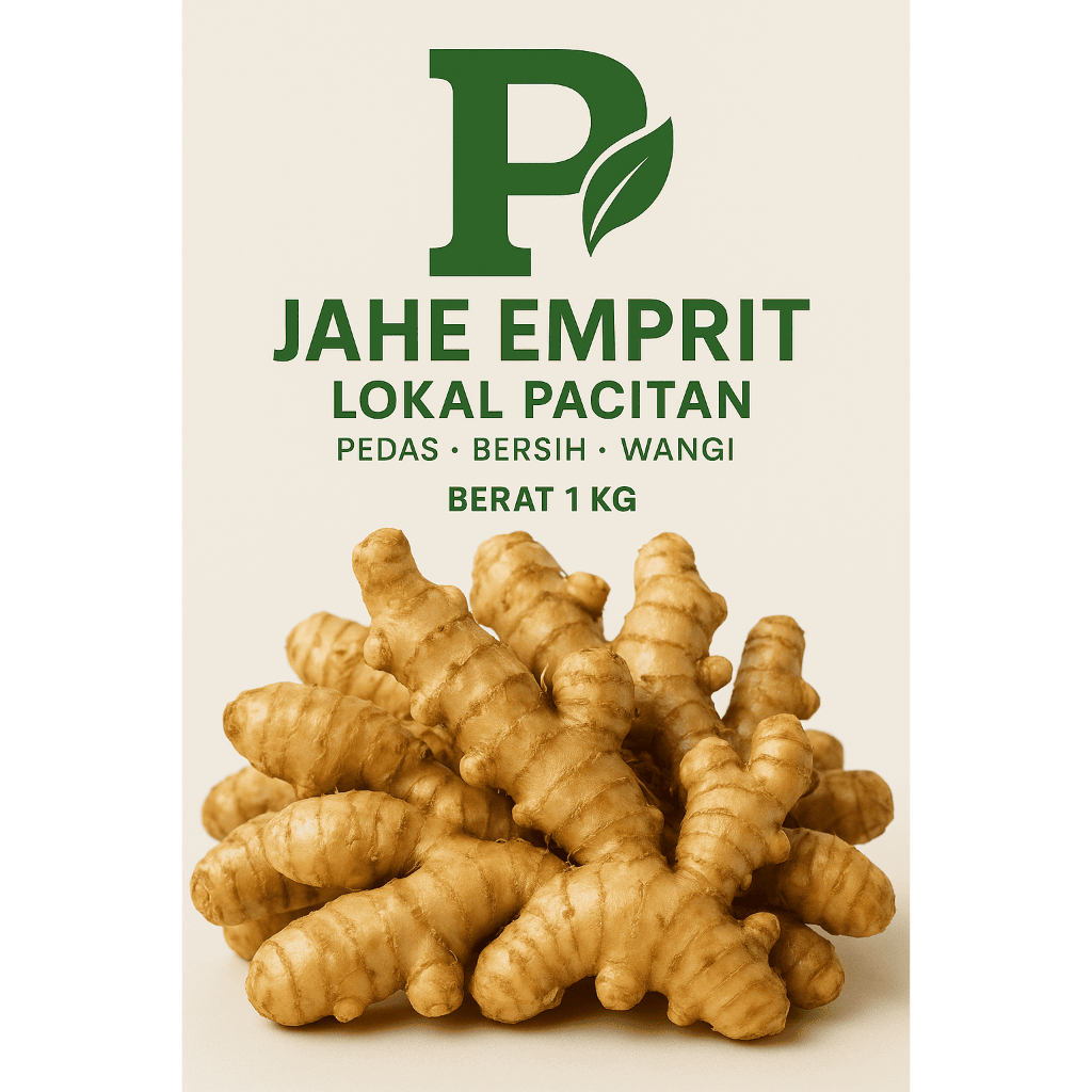 

Jahe Emprit Lokal Pacitan 1 Kg – Ukuran Sedang Besar, Pedas & Wangi, Kualitas Premium