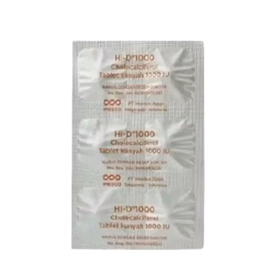 Hi D1000 iu strip 6 tablet