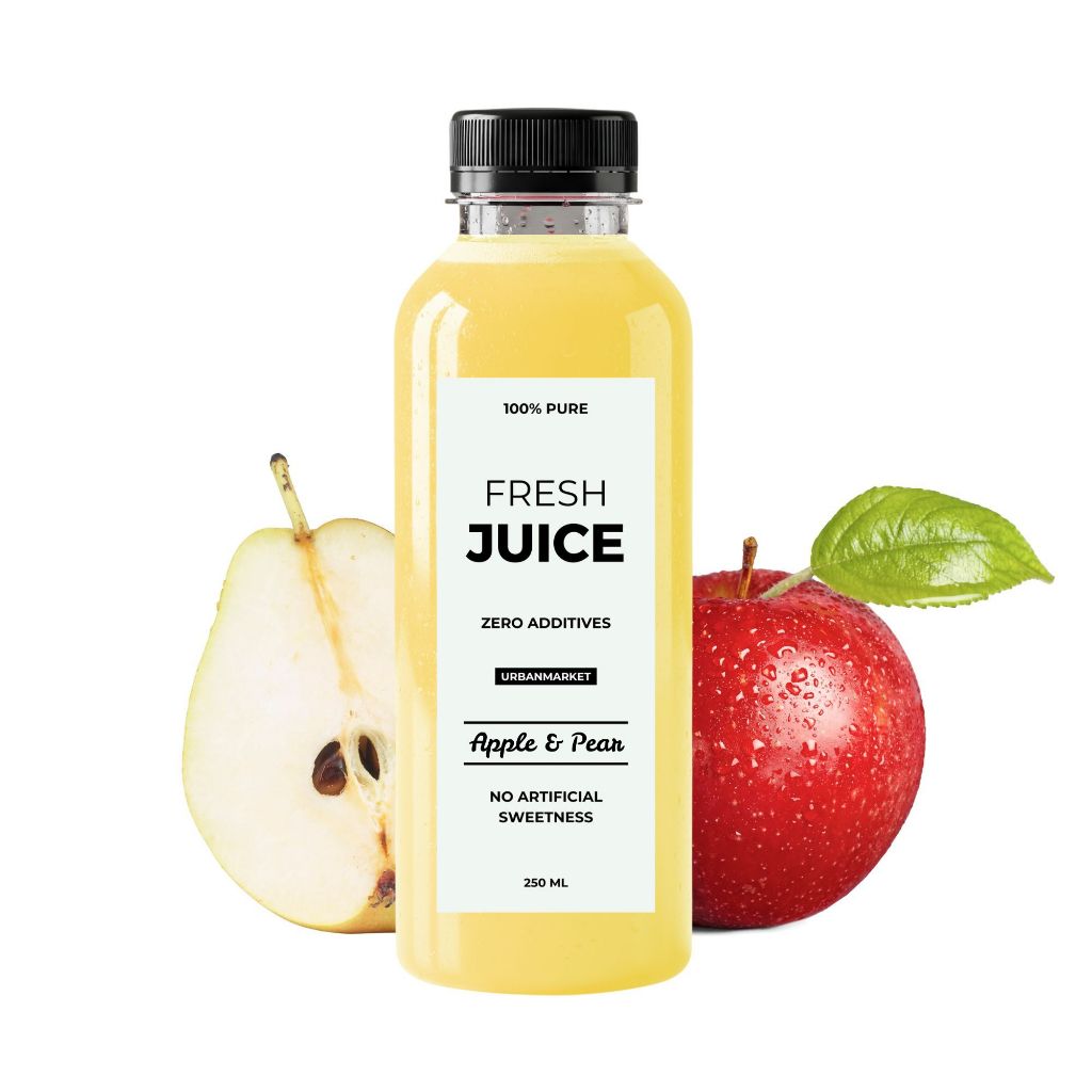 

Jus Apel Pear Segar Cold Pressed 250 ml – 100% Buah Asli, Murni Tanpa Gula Tambahan