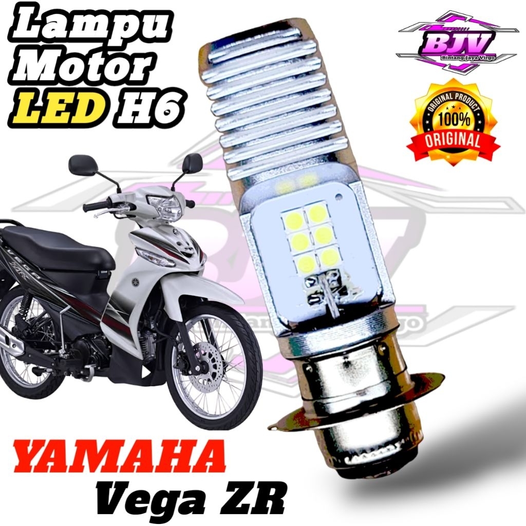 Lampu Depan Motor Yamaha Vega ZR/RR LED Putih Ac/Dc 12Volt Pengganti Bohlam Standart M2B_PRO