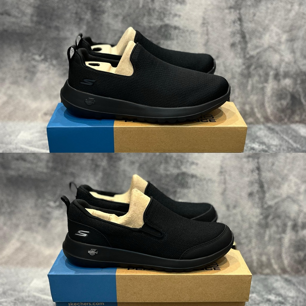 Skechers Go Walk Max Clinched Black / Navy Men's Shoes Original