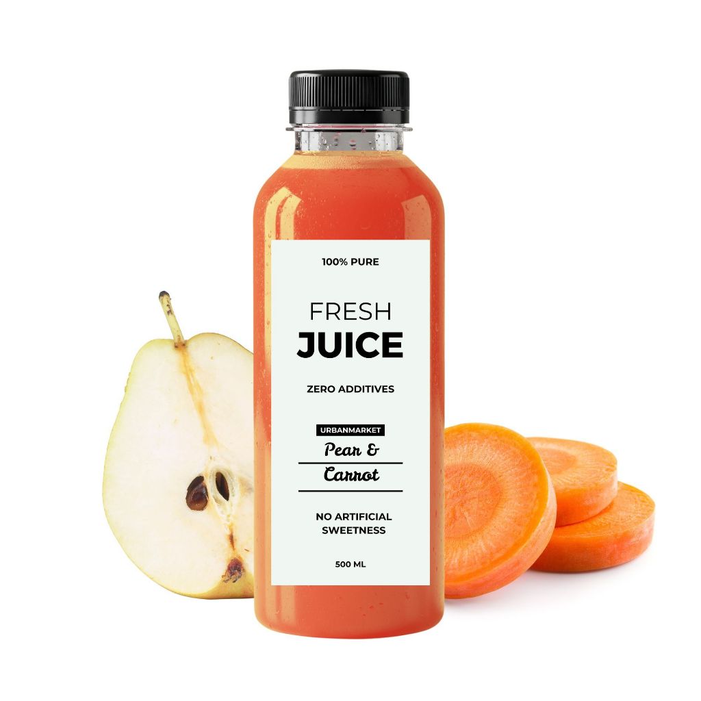 

Jus Pear Wortel Segar 500 ml – 100% Buah Asli, Murni Tanpa Gula Tambahan