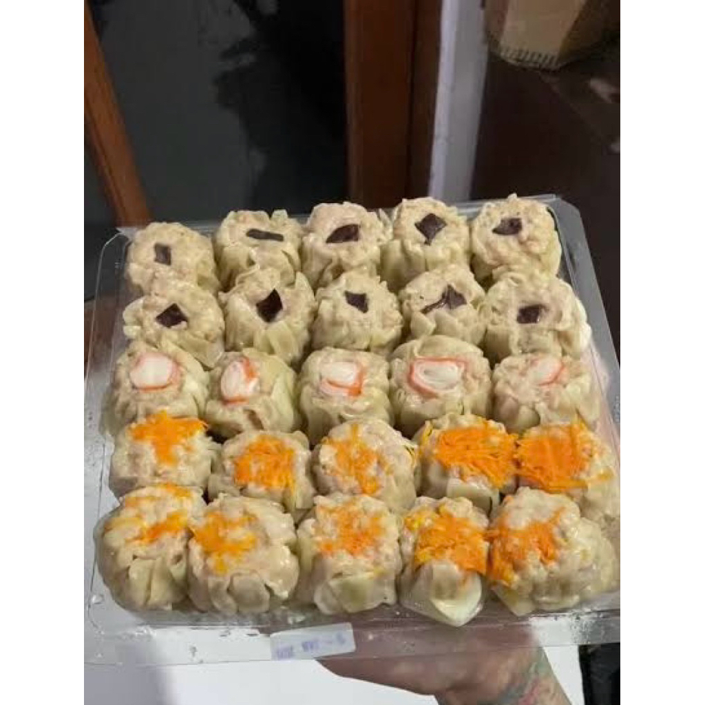 

DIMSUM 100 pcs JUMBO 100% DAGING AYAM FULL HALAL FREE CHILI OIL DAN SAUS DIMSU