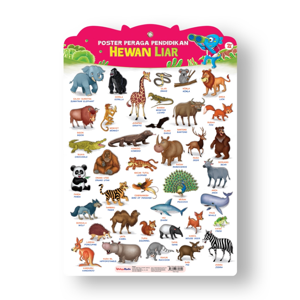 POSTER PERAGA PENDIDIKAN HEWAN LIAR