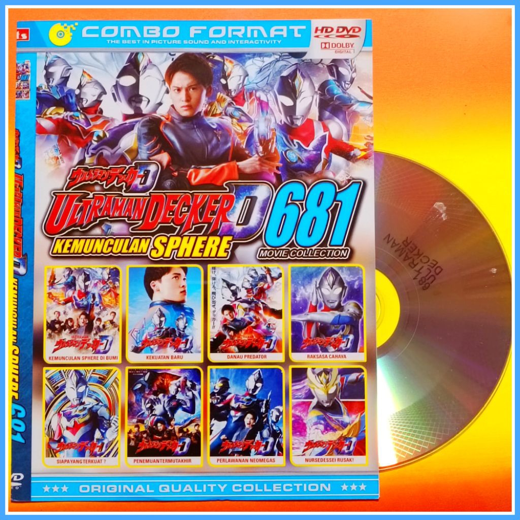 Kaset Film Kartun Anak Koleksi Ultraman Decker Vol.681 Edisi Terbaru Bahasa Indonesia