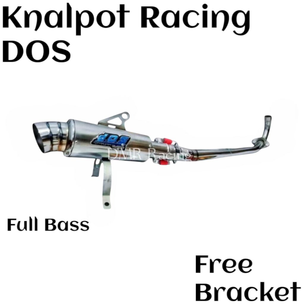 Knalpot Racing DOS Supra Jupiter Revo Karisma Vega Shogun Astrea Grand Blade Crypton