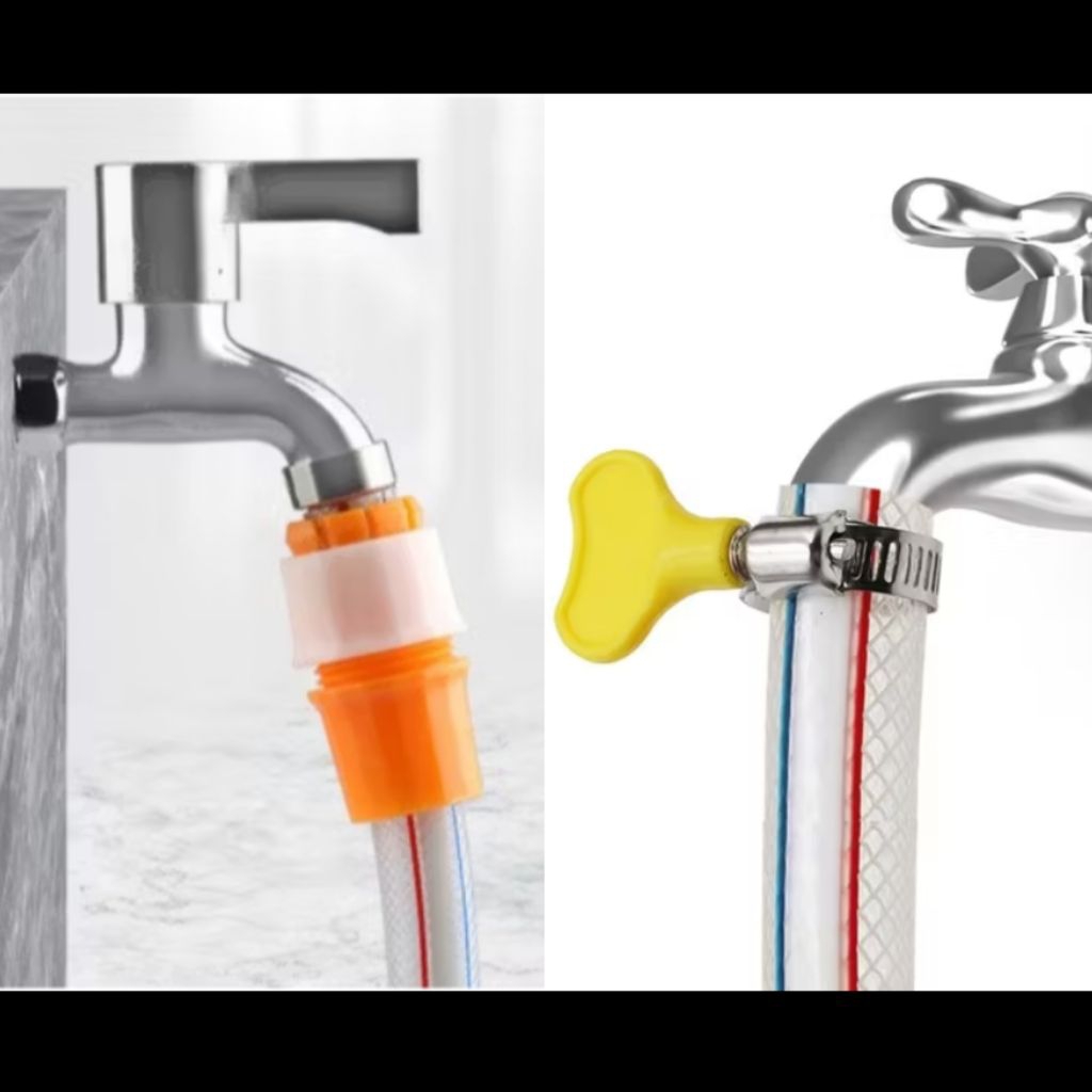 Konektor klem Selang Sambungan Kran Air Fleksibel Adaptor Selang Sambungan Selang