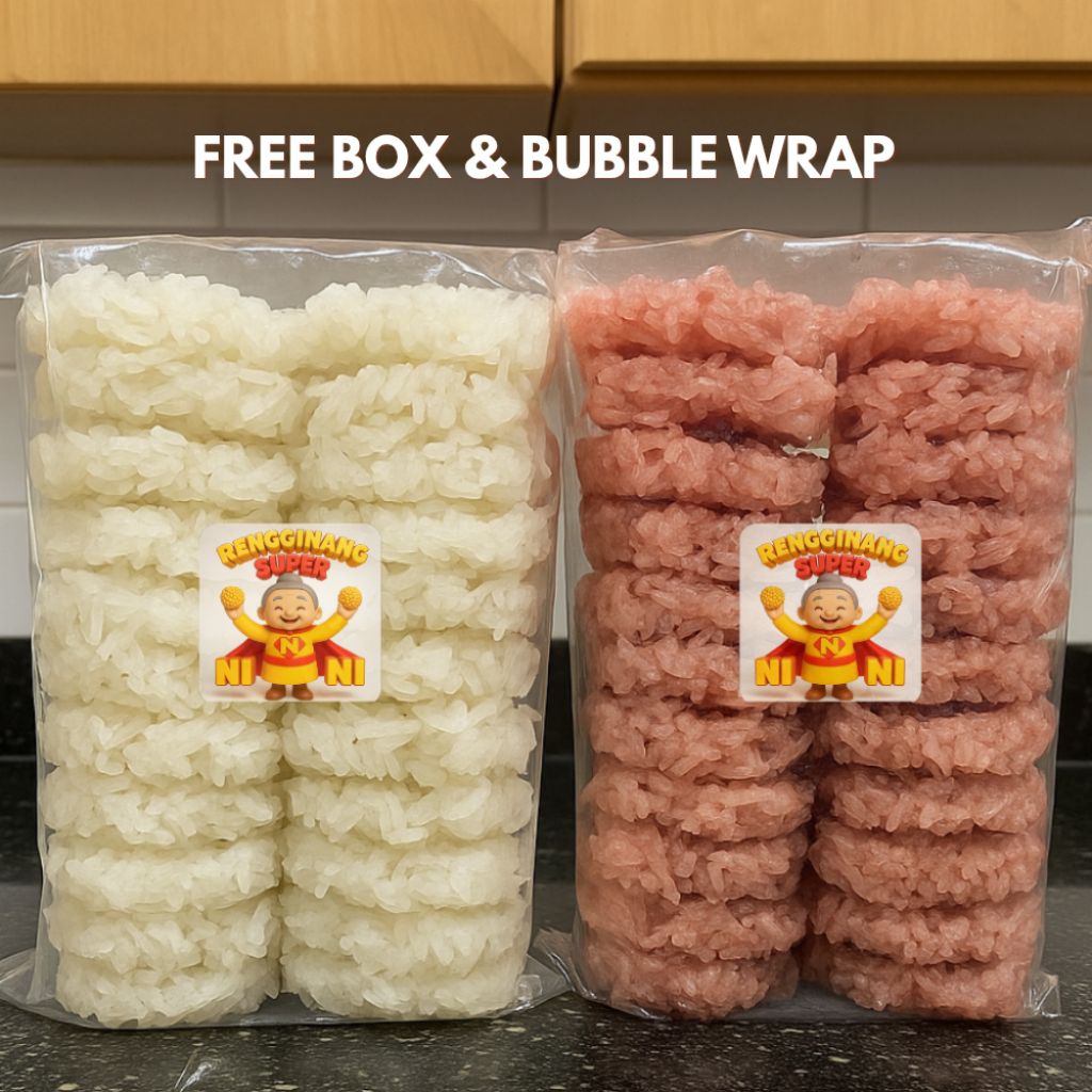 

Rengginang Mentah Besar Premium TerEnak 500gr / Rasa Terasi dan Bawang / Rengginang Super Nini