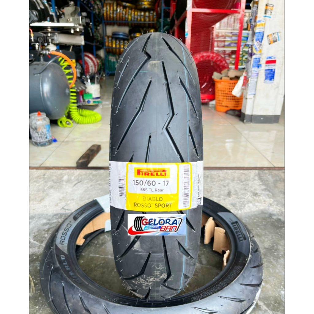 Ban Pirelli Diablo Rosso Sport 150/60-17 Tubeless Soft Compound Ban Moge ban Pirelli 150/60-17 ban 1