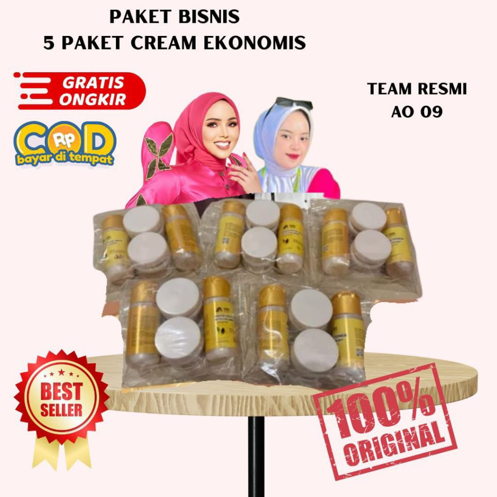 5 PAKET CREAM NRL EKONOMIS  ASLI  KEMASAN BARU (BISA COD)
