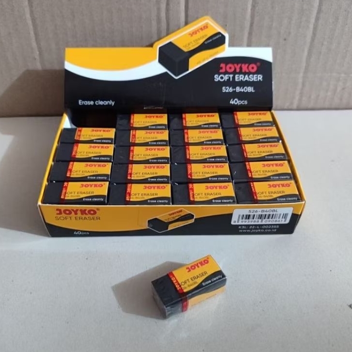 

1 Pak Penghapus Joyko Kecil Isi 40 Pcs ( Hitam )