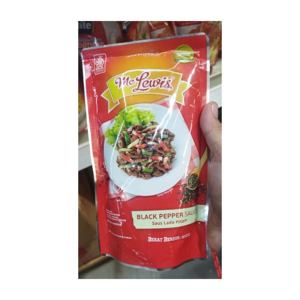 

MC LEWIS SAUS BLACK PEPPER 310GR ISI 3 PCS