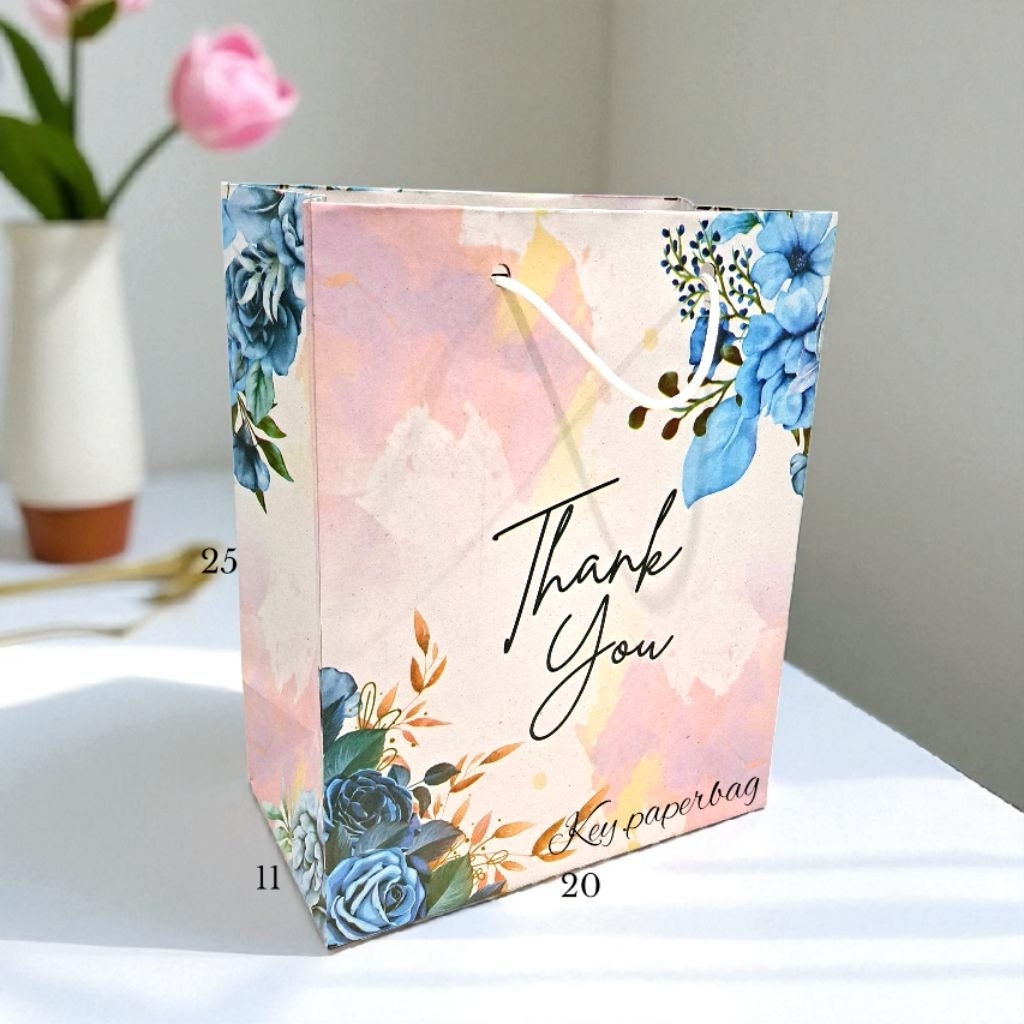 

Paper Bag Aesthetic Pink Thank You Uk 20x25