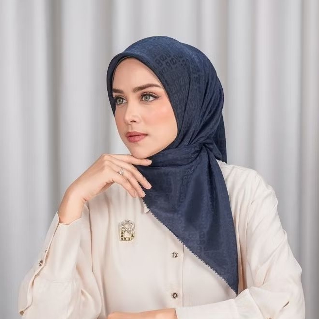 Tapis Embossed Navy Blazer Buttonscarves