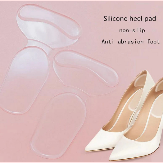 Insole Gel Pelindung Tumit Kaki Belakang Anti Lecet Insol Silicone Sol Dalam Sepatu High Heels Trans