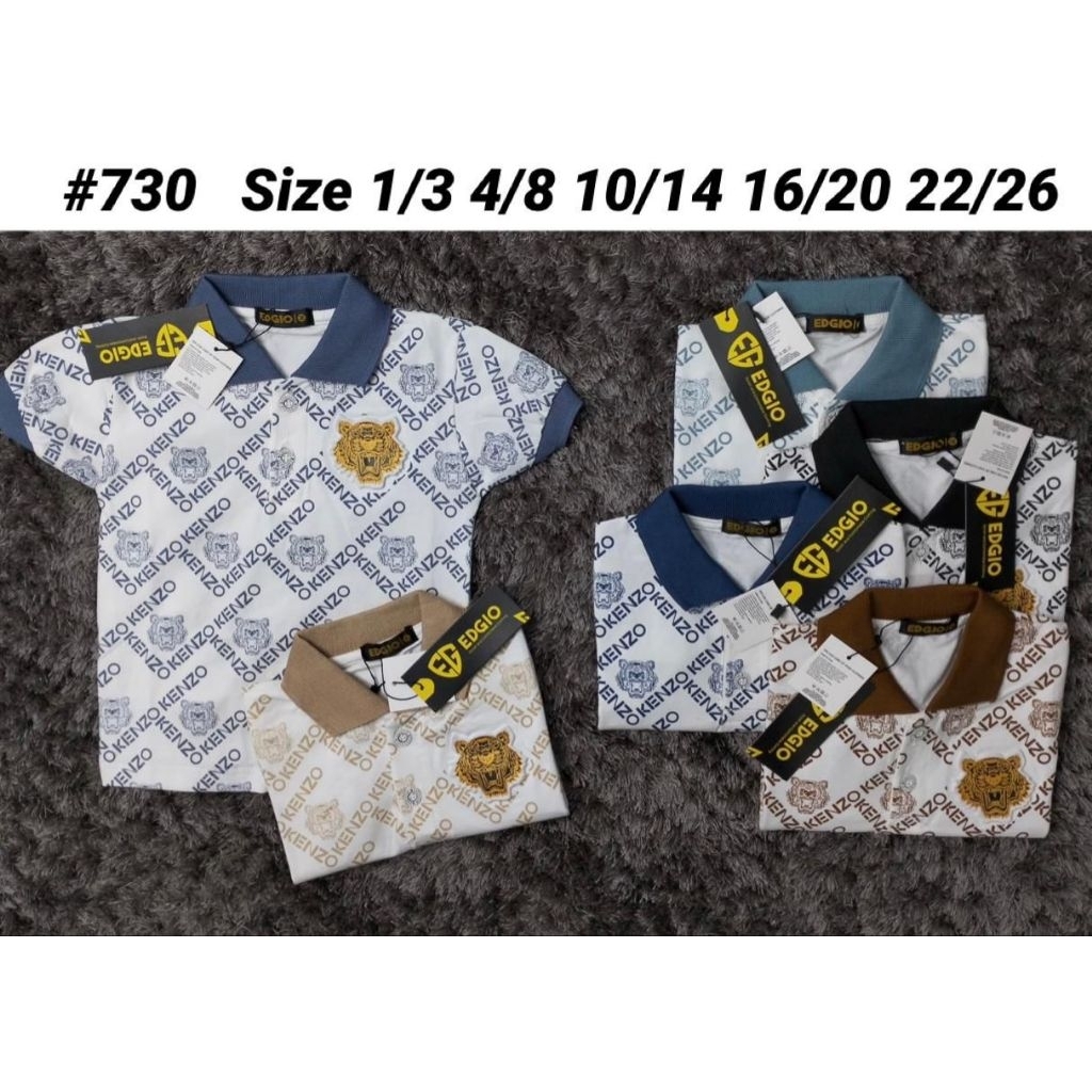 22-24-26/9-10-11th ATASAN KAOS KERAH POLO KENZO EDGIO BAHAN LEMBUT BAGUS AA_KIDSFASHION KHISBIYAH NE