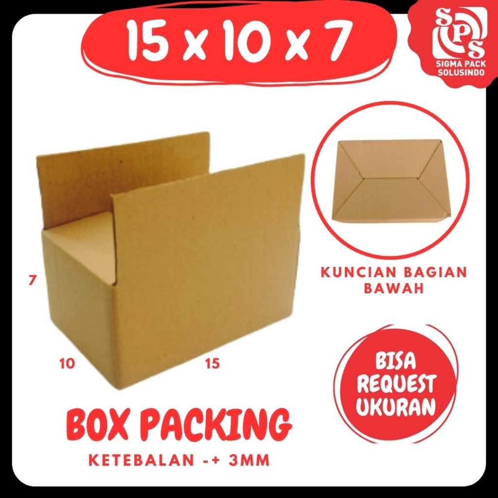 

Box 15x10x7 Kardus A0 Packing Botol Dus Kotak Kemasan Obat Mainan madu Souvenir Jamu Zigma Box