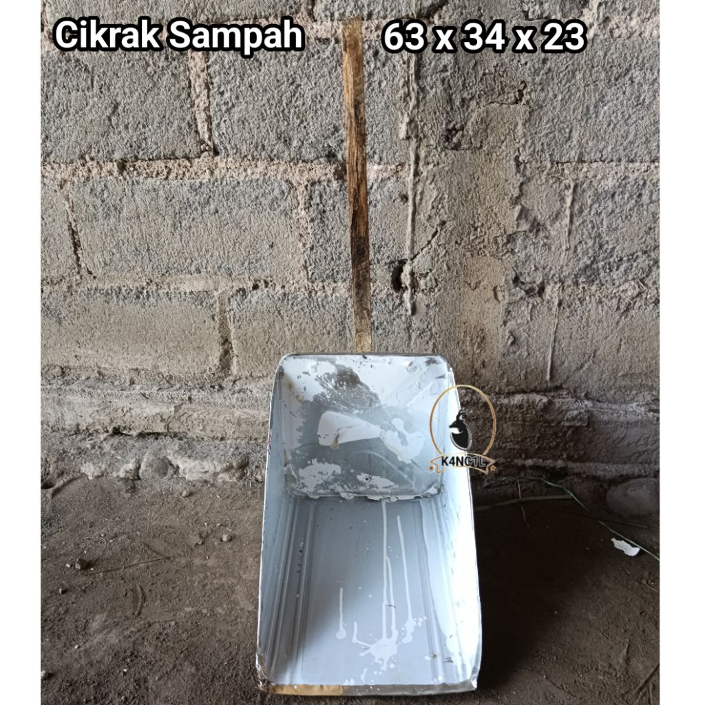 Cikrak Sampah Blek / Pengki Sampah Blek / Cikrak Seng / Pengki / Anti Pecah
