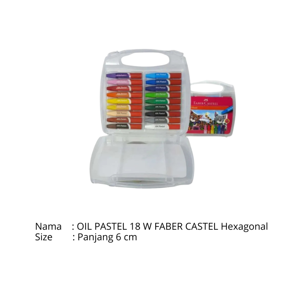 

OIL PASTEL 18 W FABER CASTEL Hexagonal