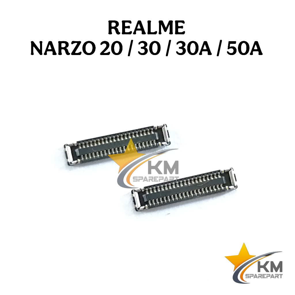 Konektor Lcd Realme Narzo 20 30 30A 50 50A Soket Connector Lcd fpc Di Mesin