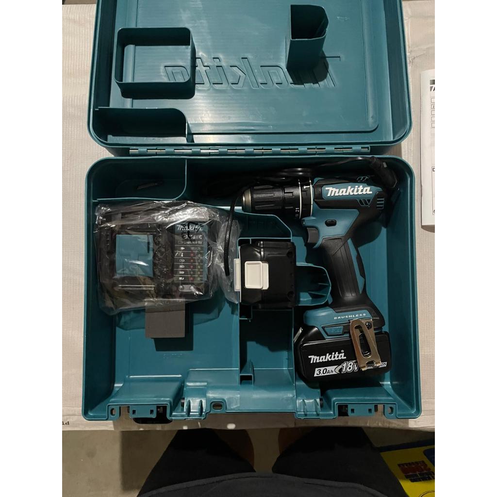 Mesin Bor Obeng Baterai Makita DHP485F001 / Cordless Hammer Driver Drill Makita DHP 485 F001 / DHP48