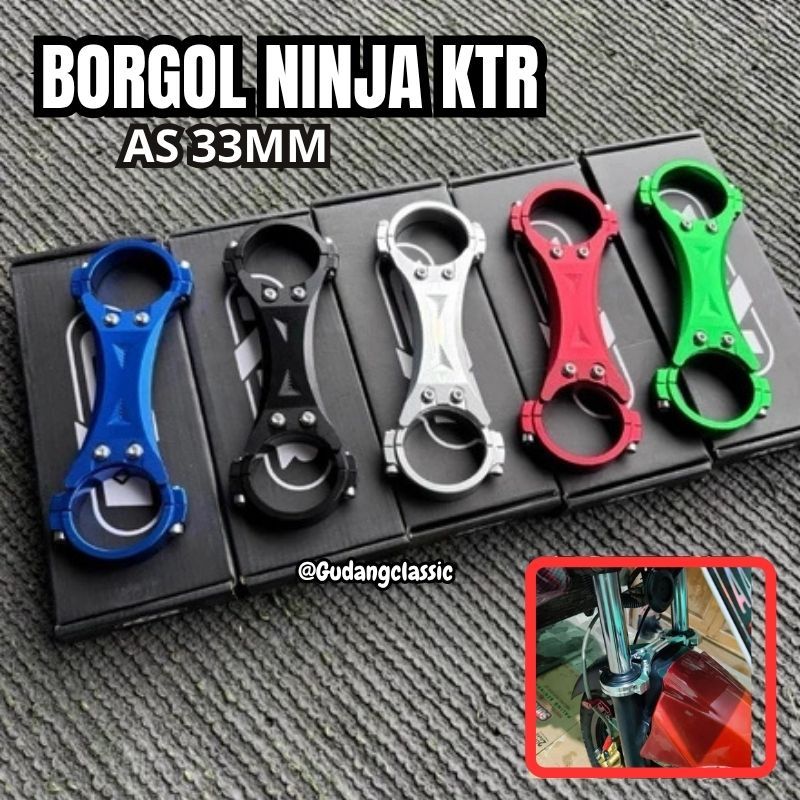BORGOL SHOCK SKOK DEPAN  NINJA RR VIXION RXKING SCORPIO AS 33 CNC DAY