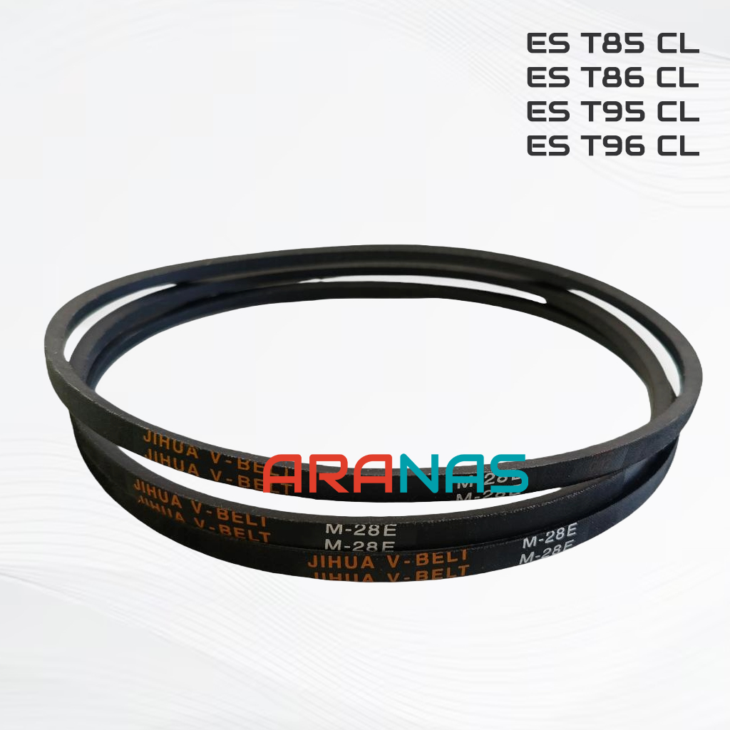 V-BELT M-28 VanBelt ES T85CL T86CL T95CL T96CL FANBELT Tali Gear Box Mesin Cuci 2 Tabung SHARP VAN F