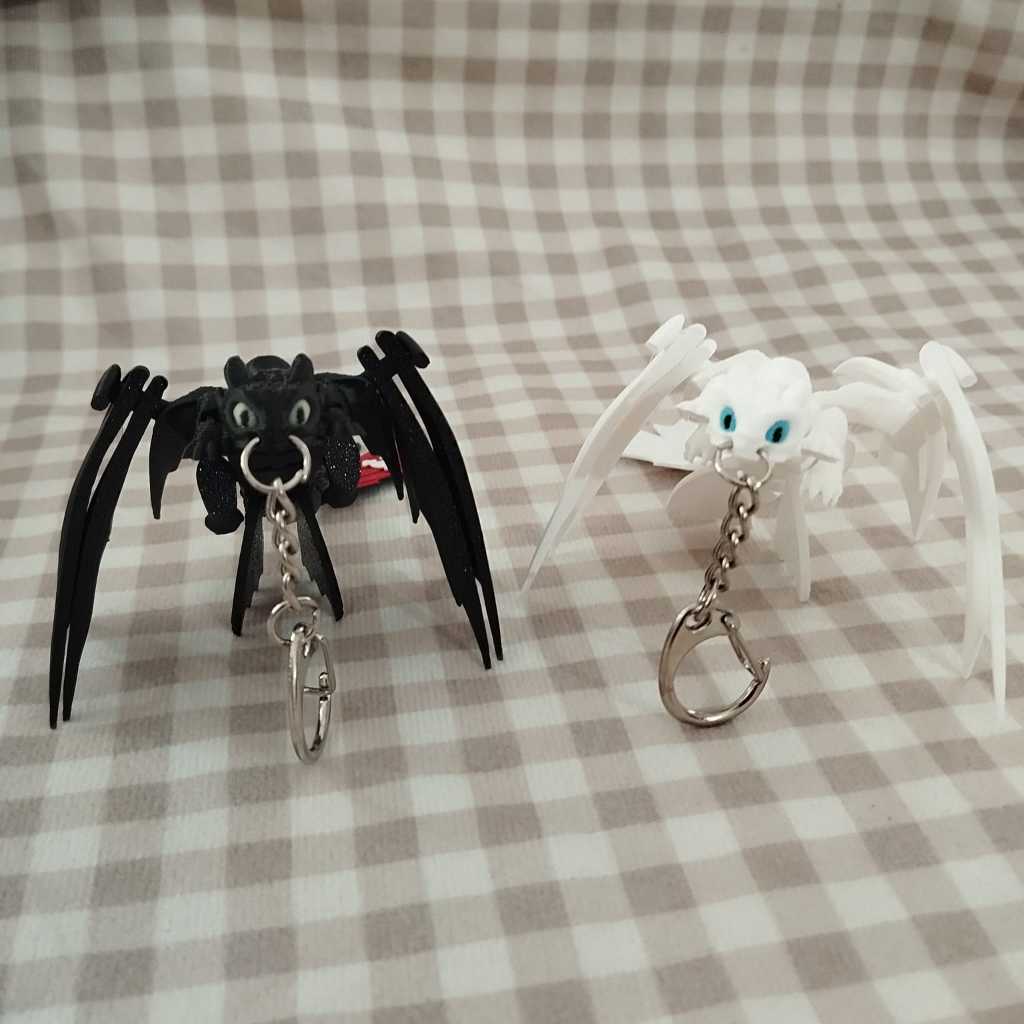 

[GEMAS] Gantungan Kunci Toothless How To Train Your Dragon - 3DPrint - Keychain - Night Fury - Light Fury