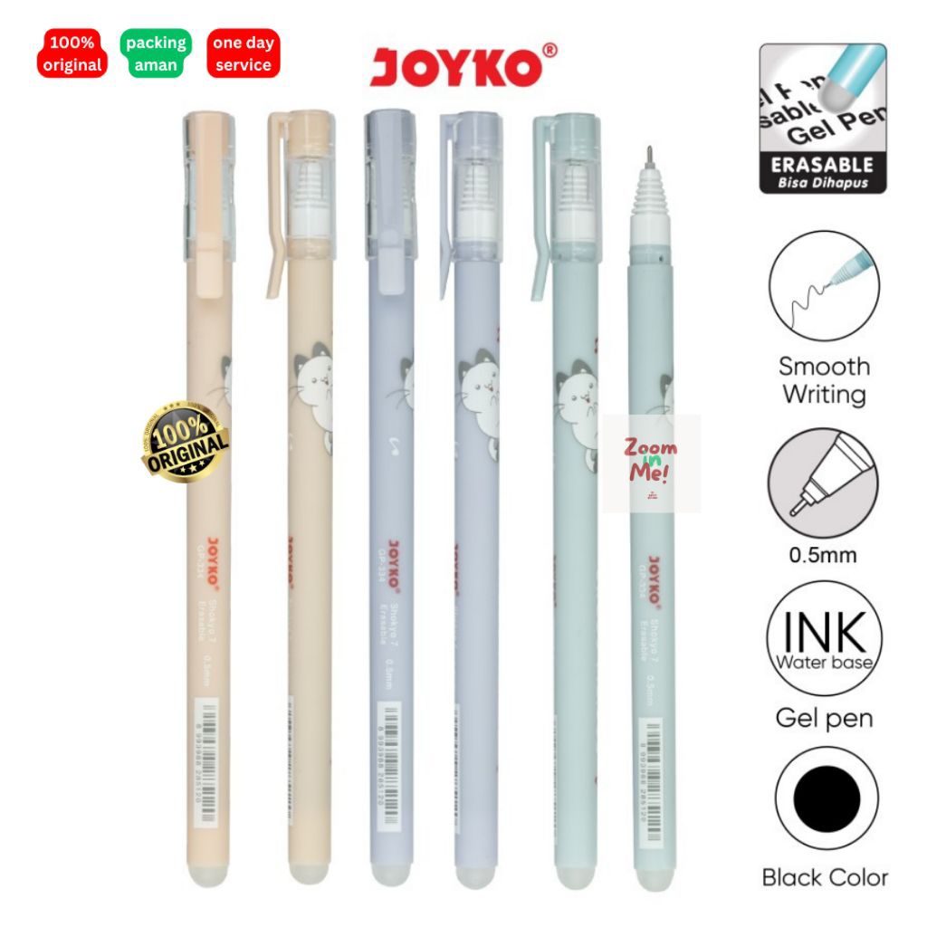 

BOLPEN ERASABLE / BOLPEN BISA DIHAPUS JOYKO SHOKYO GEL 0.5 mm (GPP-334)