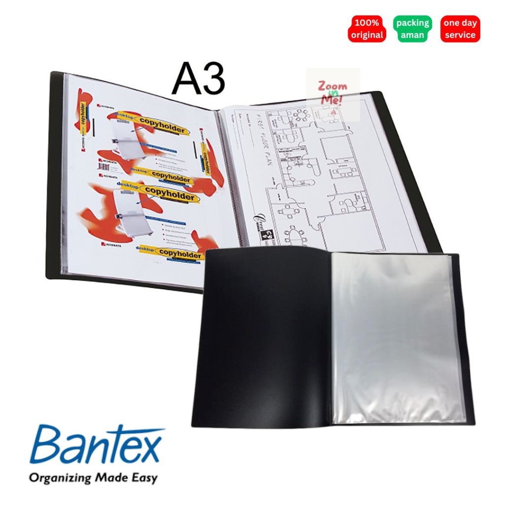 

BANTEX Clear Holder / Display Book A3(READY POTRAIT/LANDSCAPE)